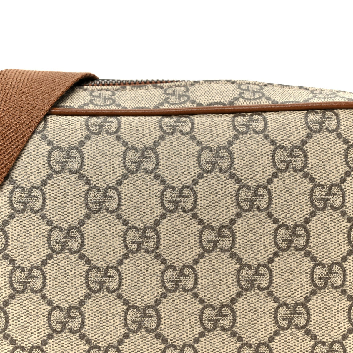 GG Supreme Monogram Mini Camera Bag Beige Ebony Old Sundial