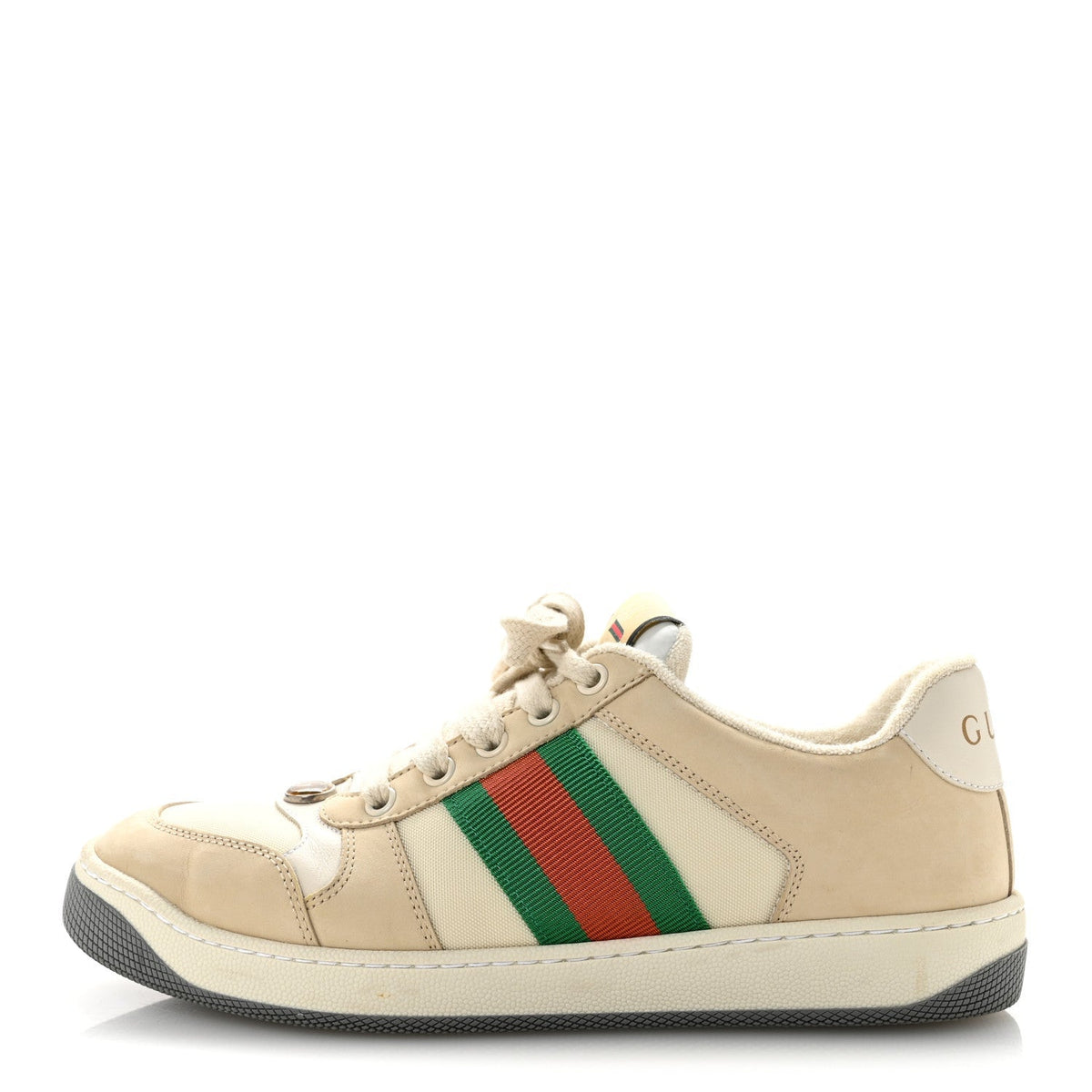 Nylon Nubuck Web Womens Screener Sneakers 37 Mystic White Dusty Milk