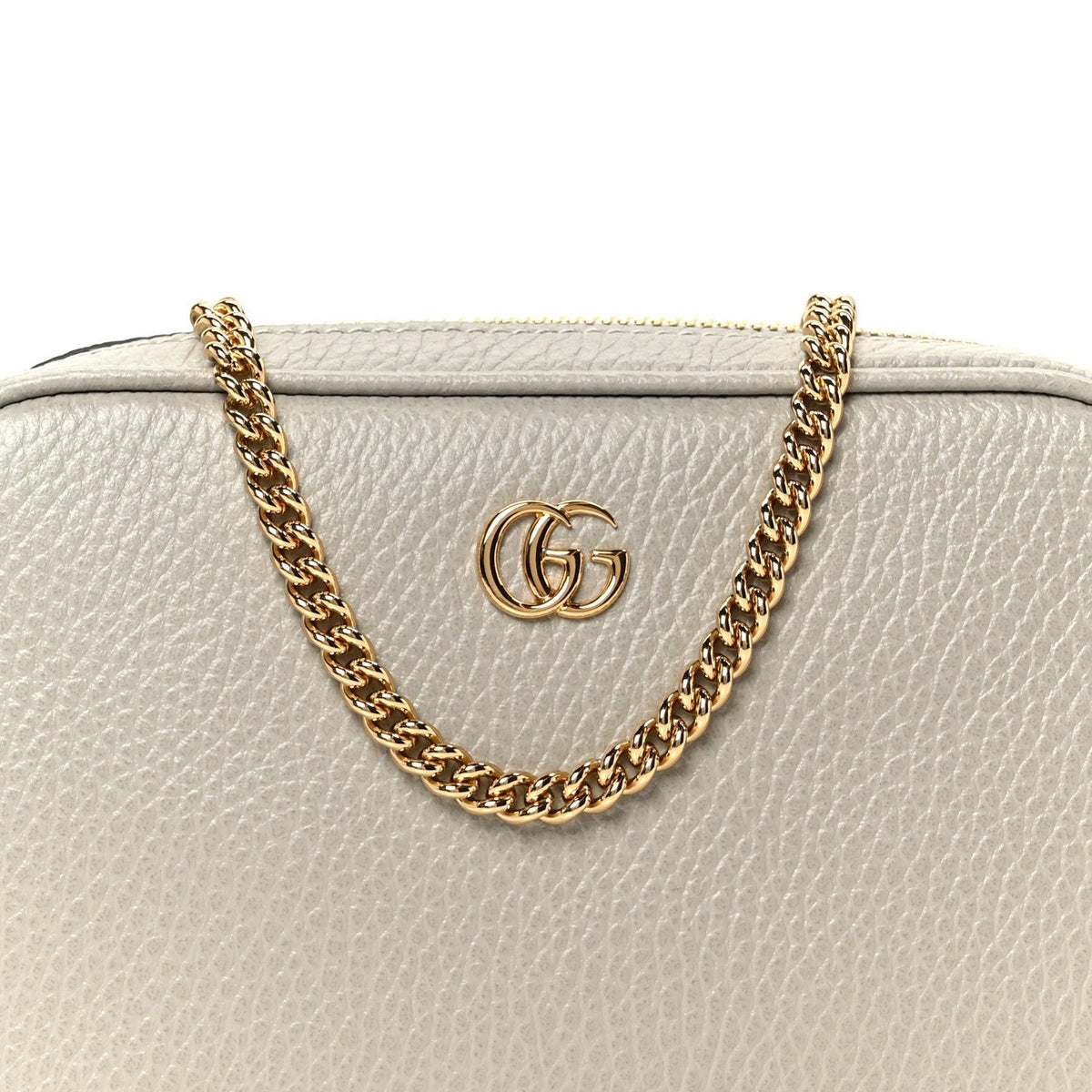 Dollar Calfskin Super Mini GG Marmont Chain Shoulder Bag Deep Grey