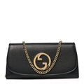 Roxy Calfskin Blondie Continental Chain Wallet Black