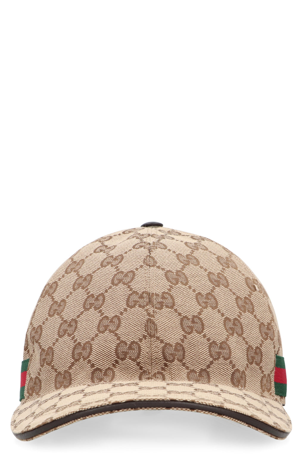 Gucci 200035 GG Fabric Baseball Cap — Beige
