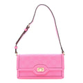 GG Monogram Scratch Lux Calfskin Mini Luce Shoulder Bag Rose Dark Blossom