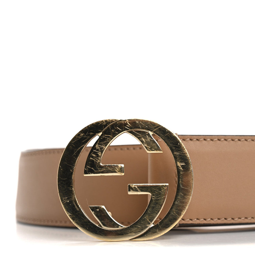 Calfskin Interlocking G 37mm Belt 95 38 Camelia