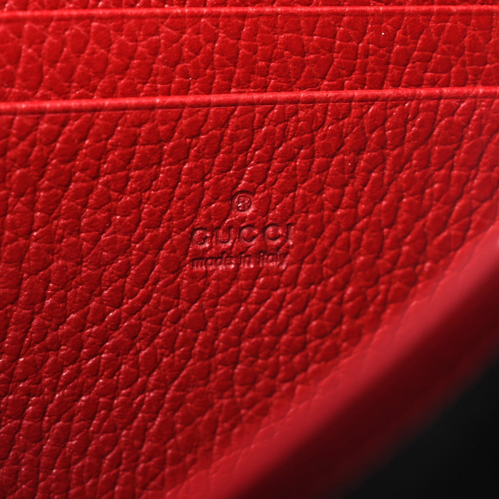 Calfskin Mini Dionysus Chain Wallet Hibiscus Red