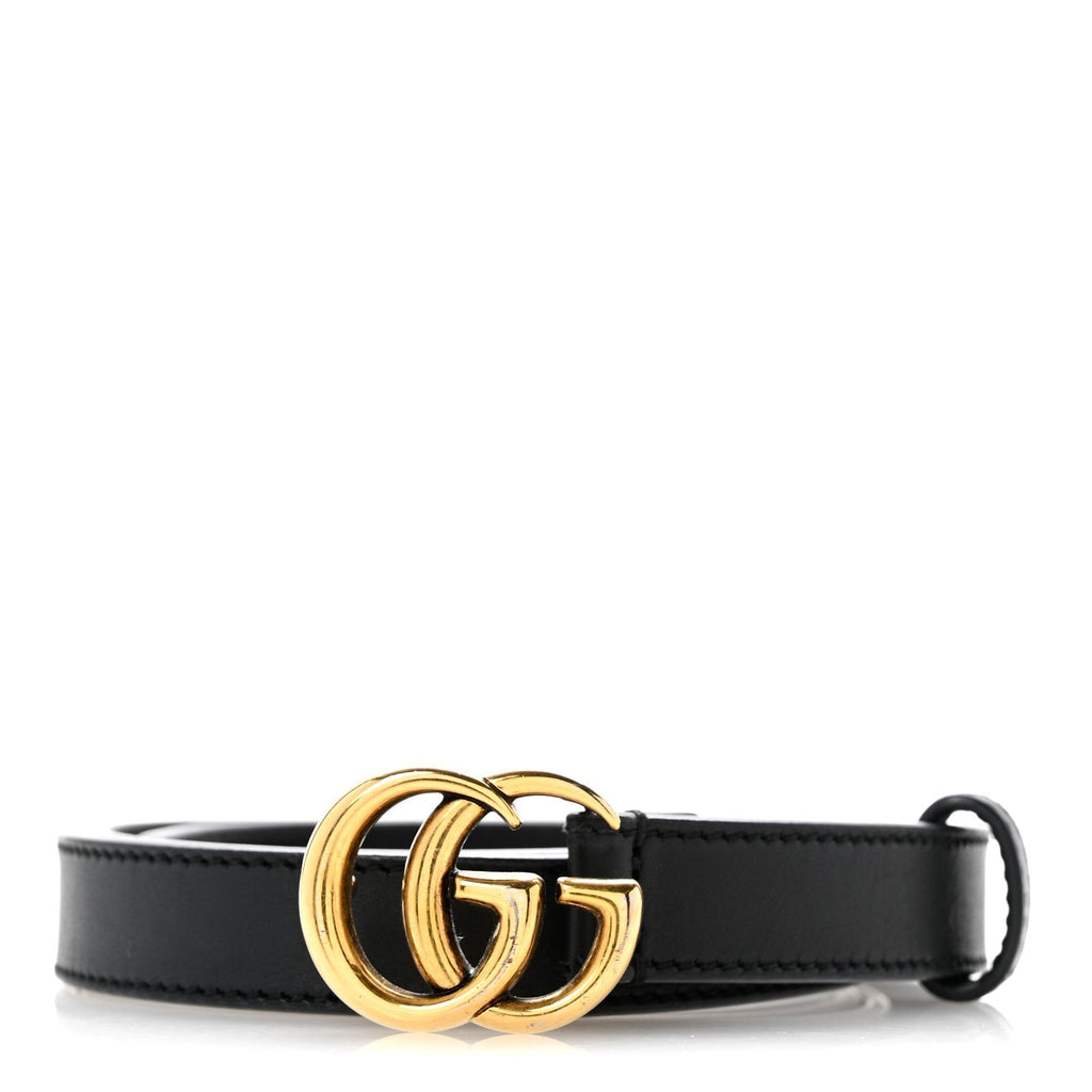 Calfskin Double G 20mm Belt 80 32 Black