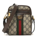 GG Supreme Monogram Web Mini Ophidia Messenger Brown
