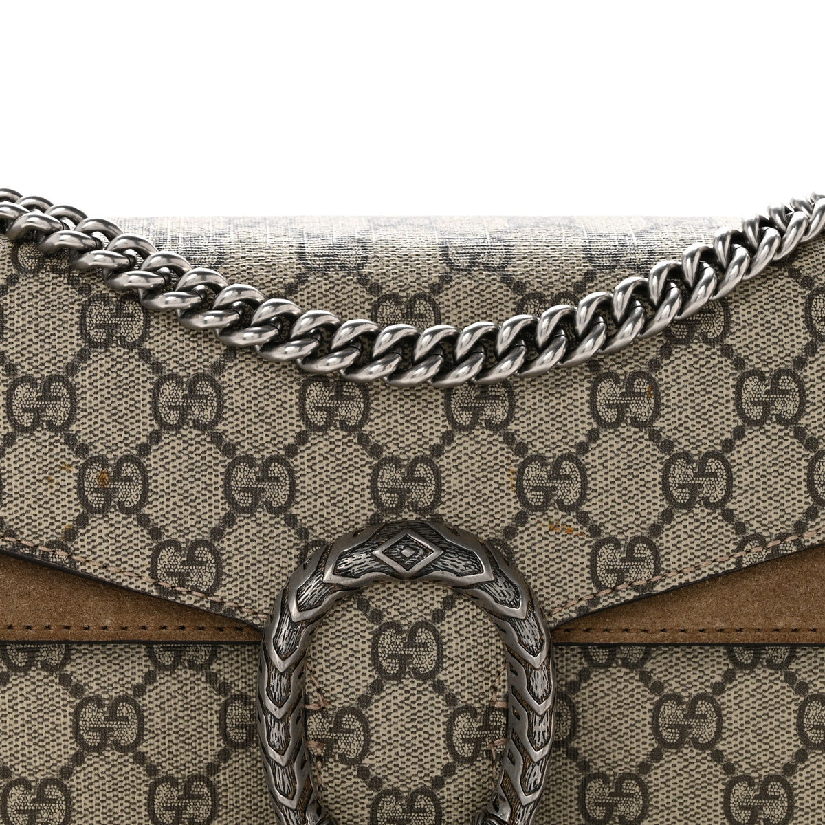 GG Supreme Monogram Small Dionysus Shoulder Bag Taupe