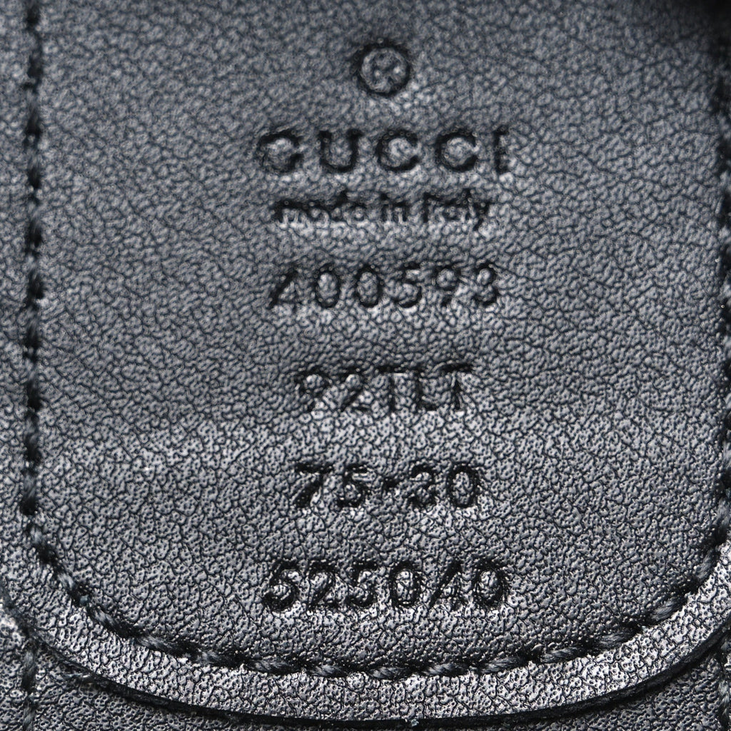 GG Supreme Monogram Matte Plutone Calfskin Double G 40mm Belt 75 30 Beige Ebony Black