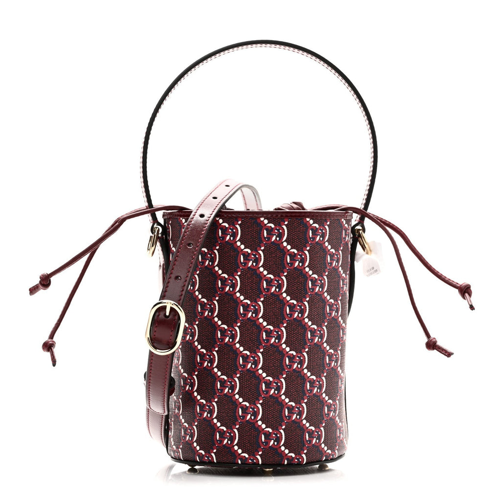 GG Shadow Monogram Mini Bucket Bag Rosso Ancora Red Rosso Ancora Red