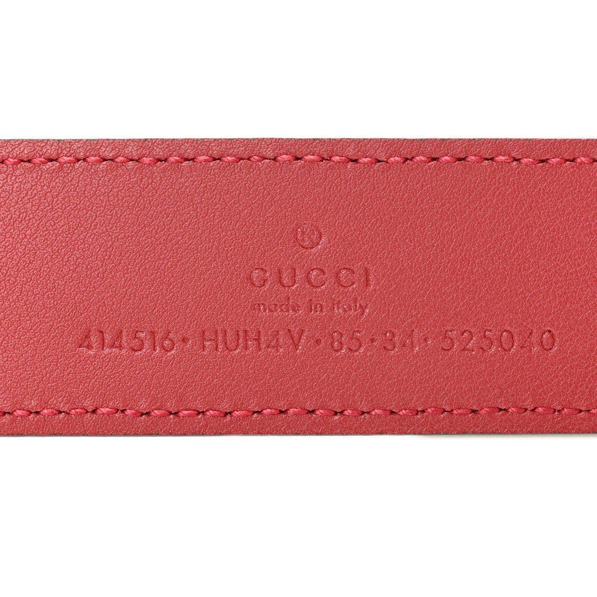GG Supreme Enamel Double G 30mm Belt 85 34 Black New Cherry Red