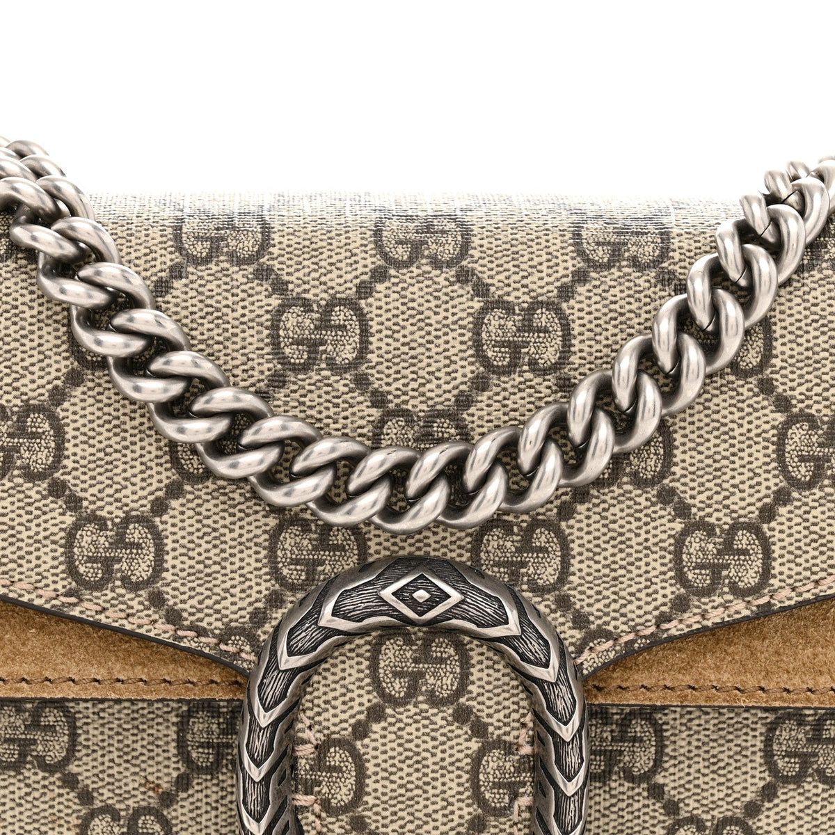 GG Supreme Monogram Mini Dionysus Shoulder Bag Taupe