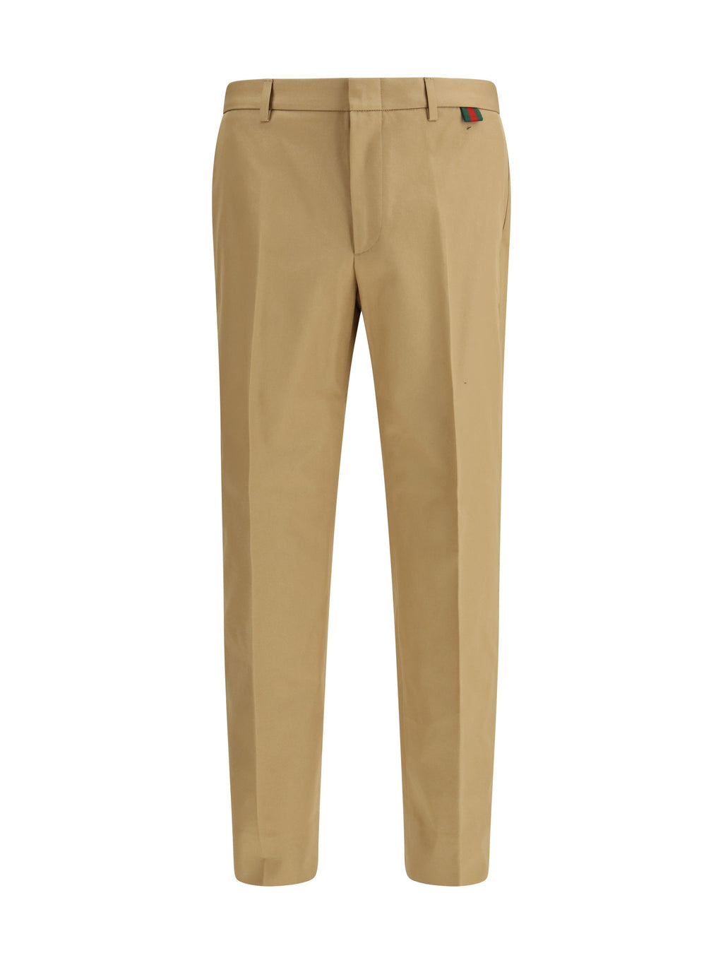 Gucci Cotton Trousers — Beige