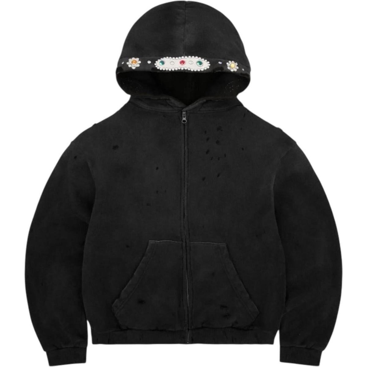 Bravest Studios Sapphire Zip Up Hoodie Black