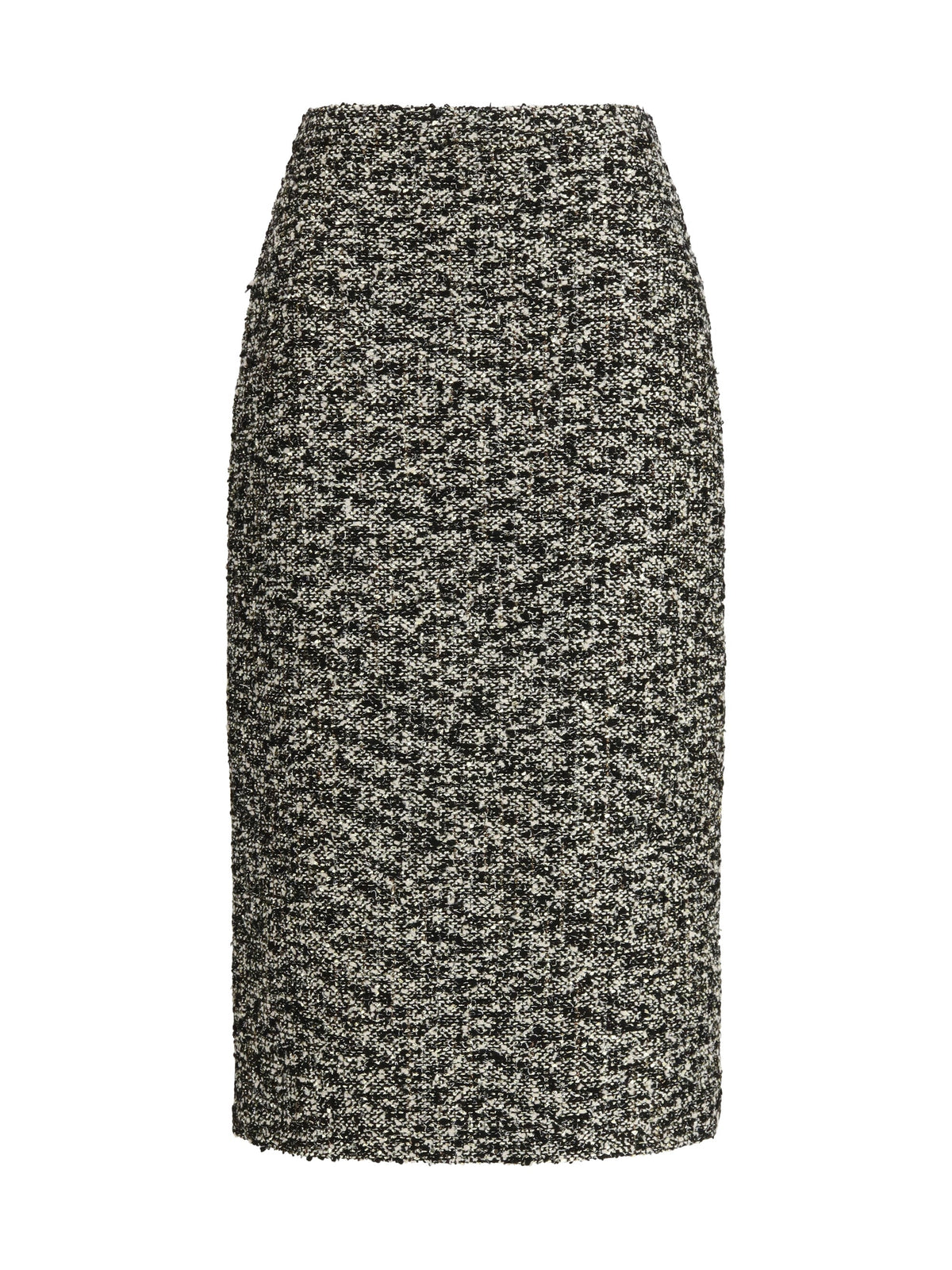 Gucci Laminated Bouclé Skirt — Black