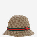 Gucci 411790 GG Monogram Bucket Hat — Beige
