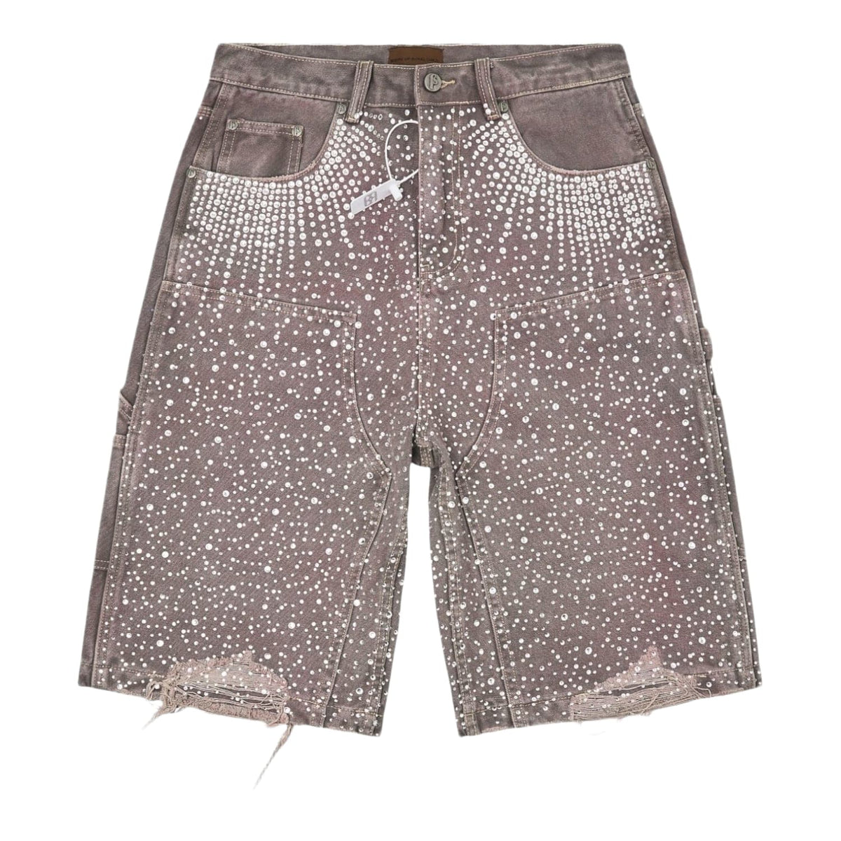 Birth Of Royal Child Diamond Jean Shorts Purple