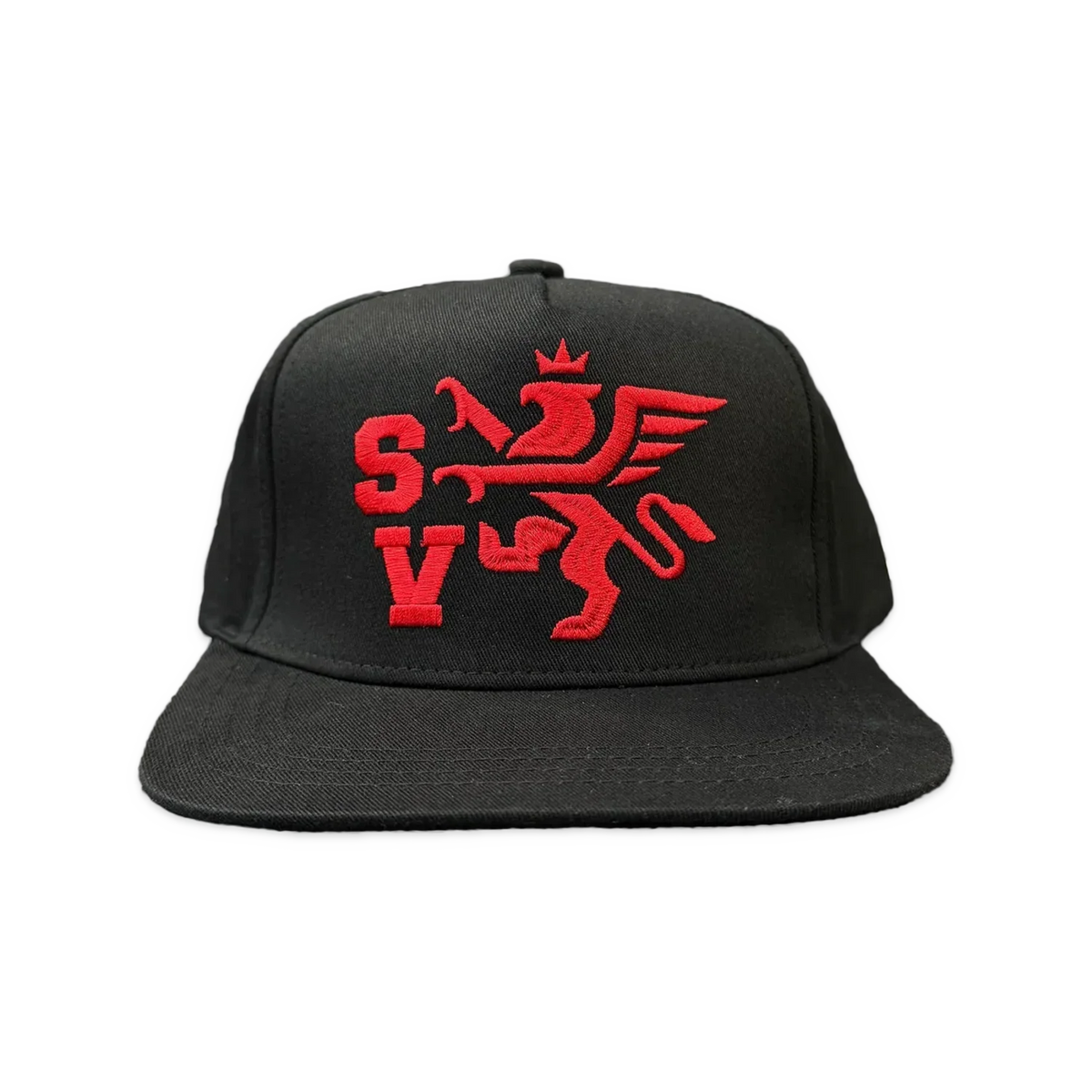Saint Vanity Griffin Black Red Snapback Hat