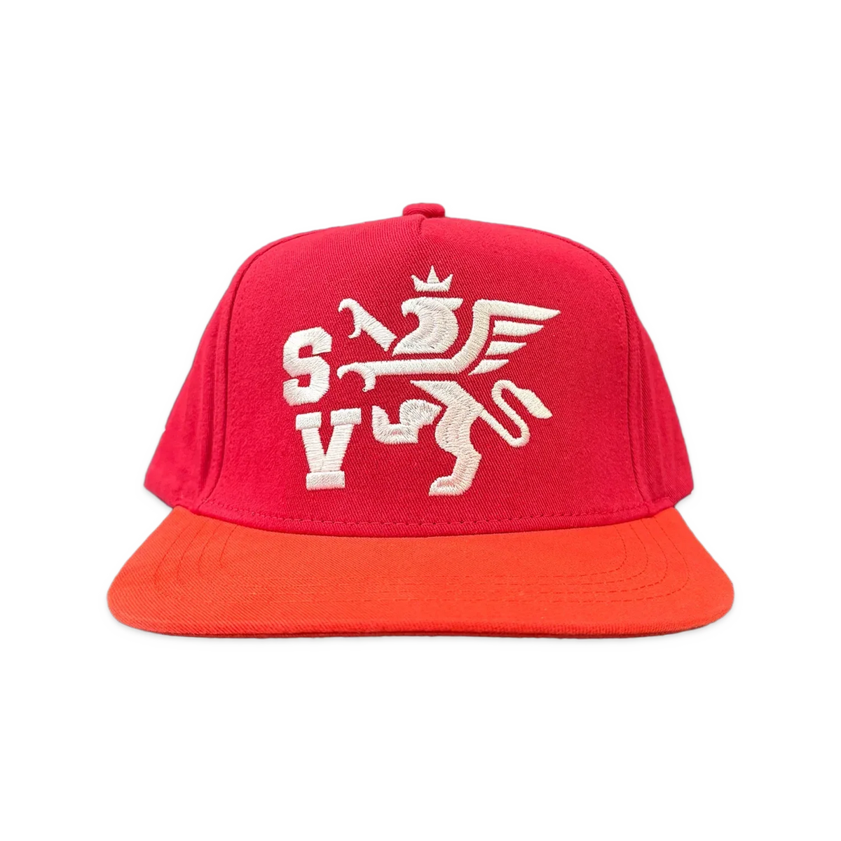 Saint Vanity Griffin Red Orange Snapback Hat