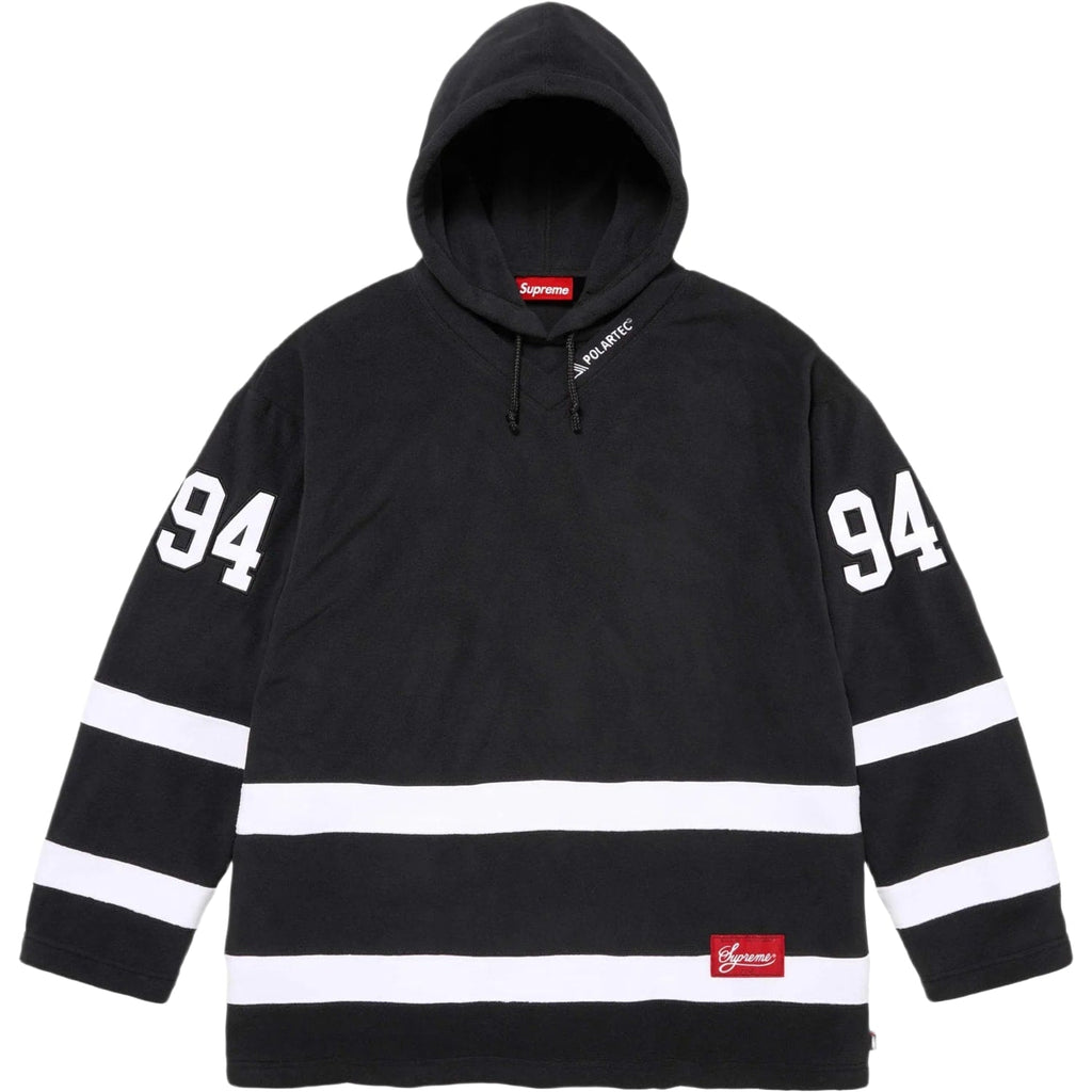 Supreme Polartec Hooded Hockey Jersey Black