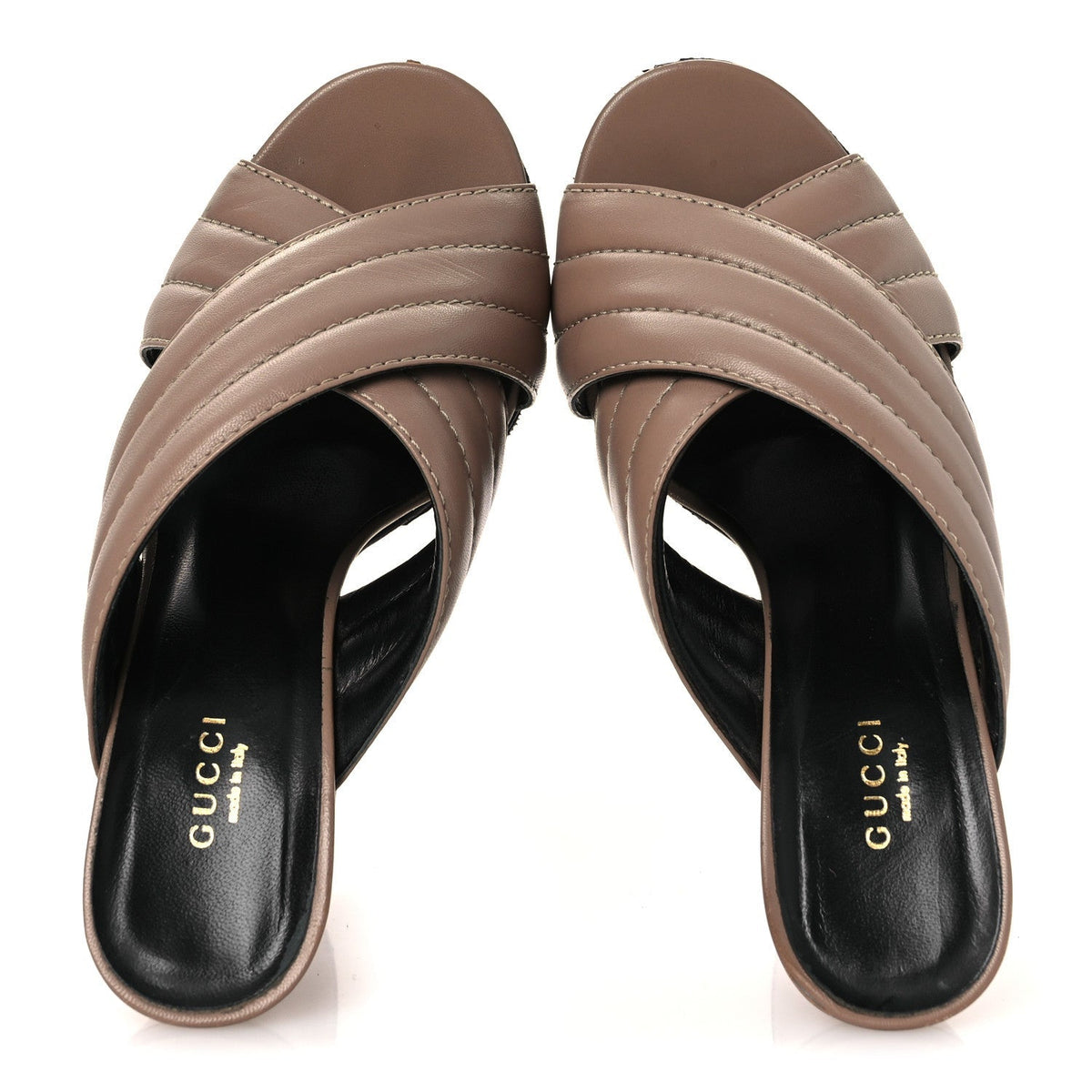 Malaga Kid Webby Crossover High Heel Slide Sandals 39 Porcelain Rose