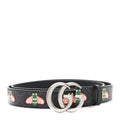 GG Supreme Monogram Bee Multicolor Appia Calfskin 30mm Belt 105 42 Black