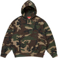 Supreme Satin Applique Hooded Sweatshirt (SS26) Woodland Camo