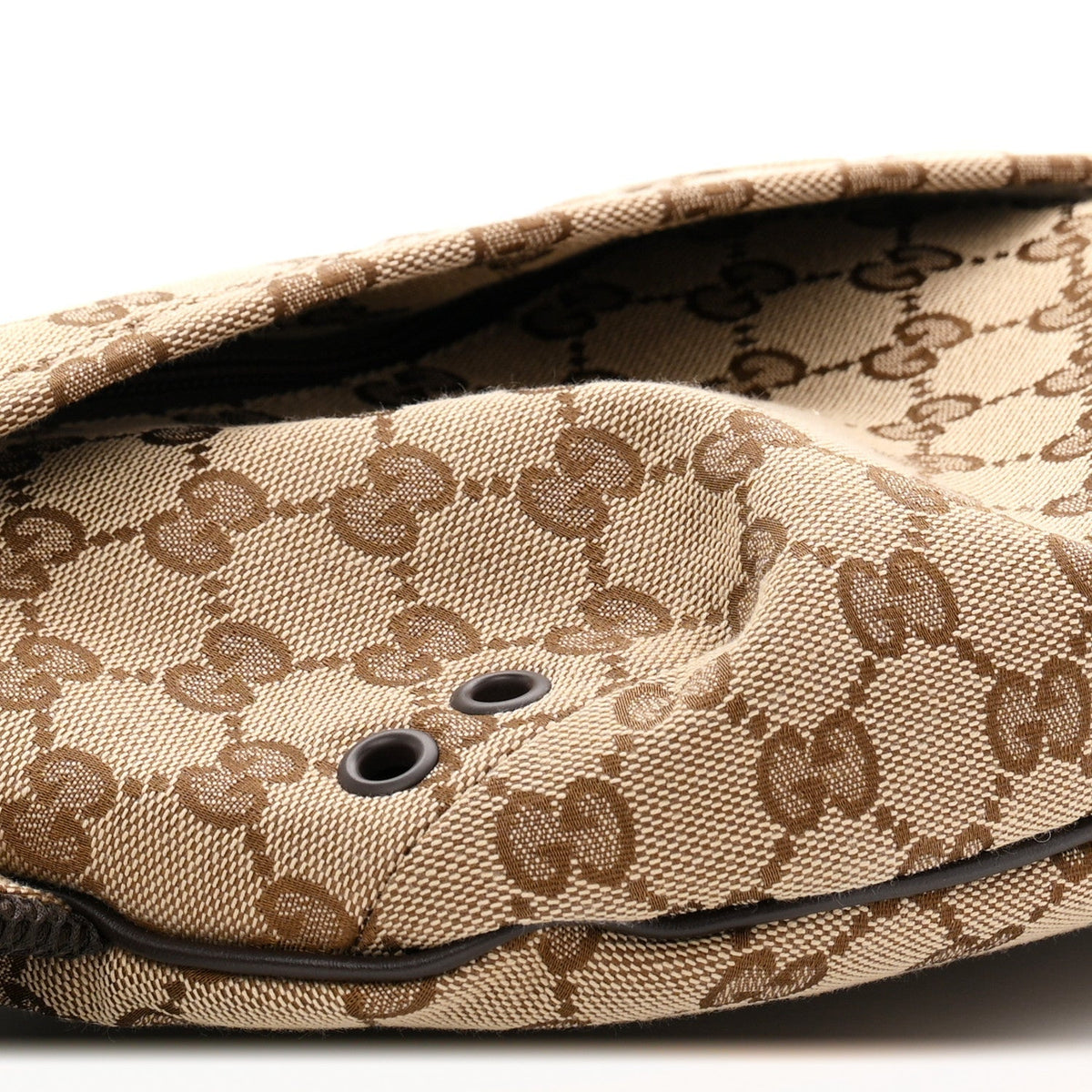 Monogram Large Belt Bag Beige Dark Brown