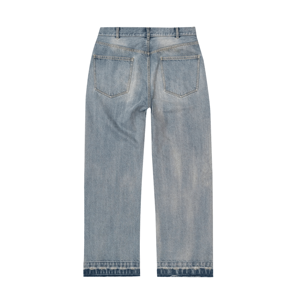 Bravest Studios Thrashed Baggy Denim Pants Blue