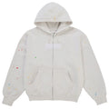 Supreme MM6 Maison Margiela Box Logo Zip Up Hooded Sweatshirt White