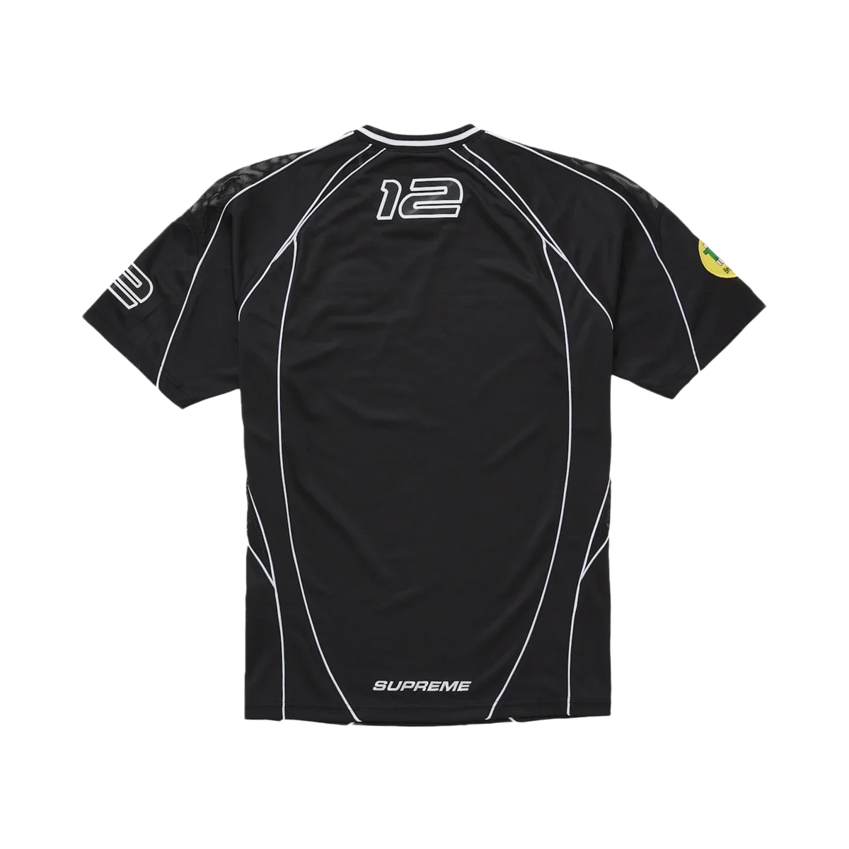 Supreme Piping Soccer Jersey Black