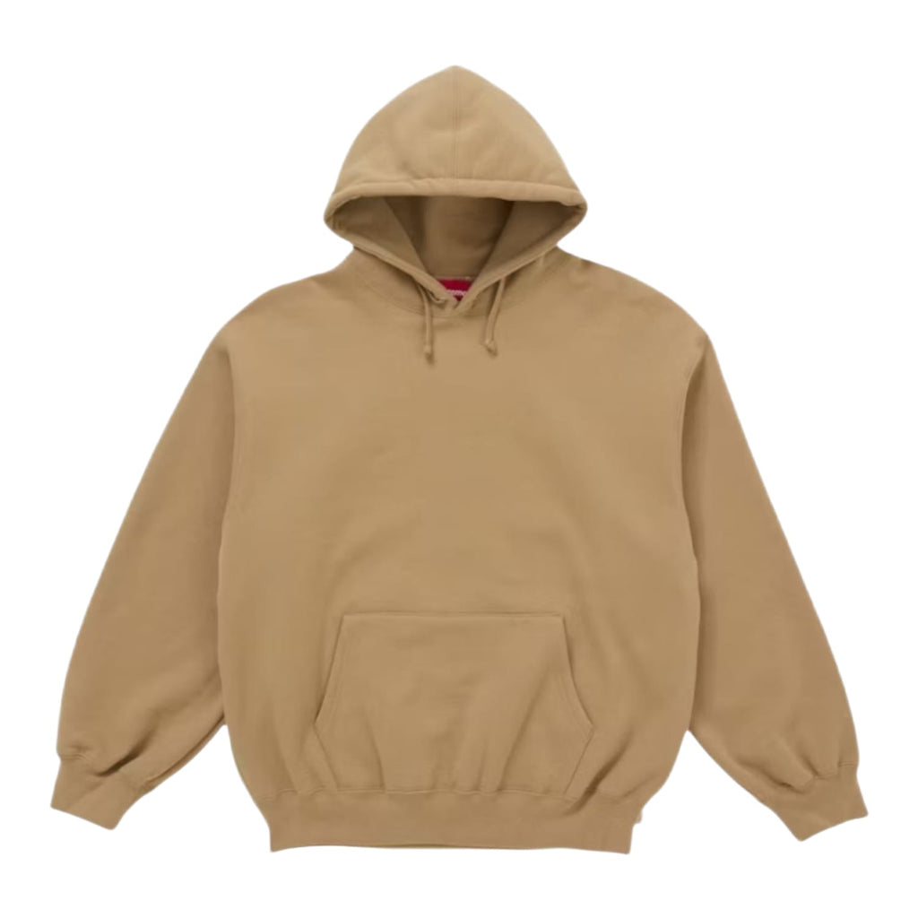 Supreme Satin Appliqué Hooded Sweatshirt (FW25) Brown