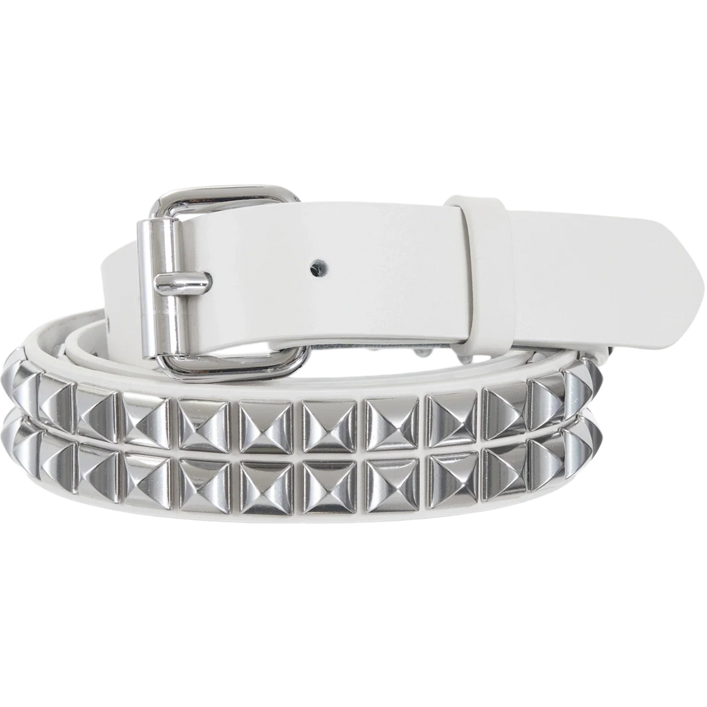 Supreme Studded Leather Belt (SS26) White