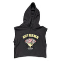 Supreme Centerpiece Custom Cropped Women's Hoodie Black