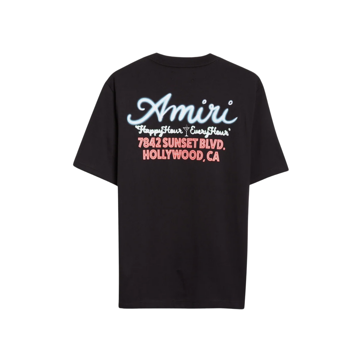 Amiri Neon Sunset Blvd T-Shirt Black