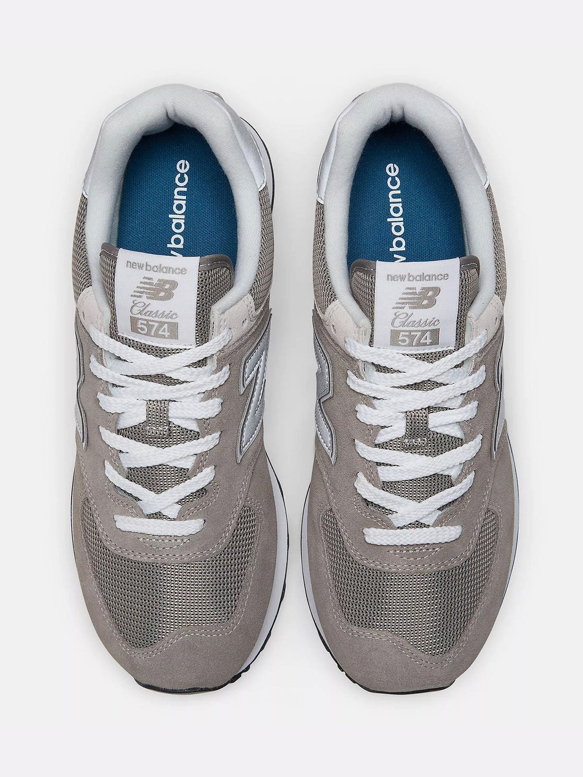 574 Grey/White Shoes