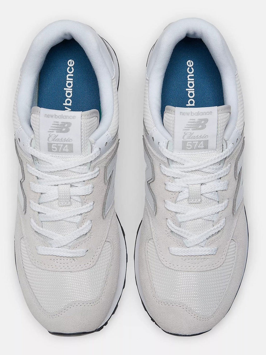 574 Nimbus Cloud/White Shoes