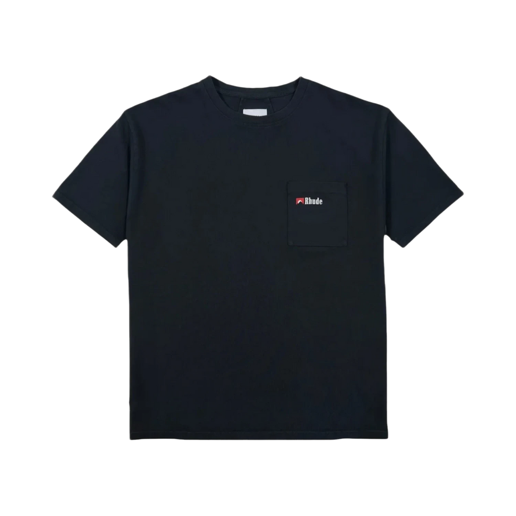 Rhude Moonlight Wolf Pocket Tee Black/White/Red