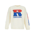 Rhude Split Petrol Logo Mesh L/S Tee Vintage White/Red