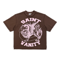Saint Vanity Griffin T-Shirt Brown Pink