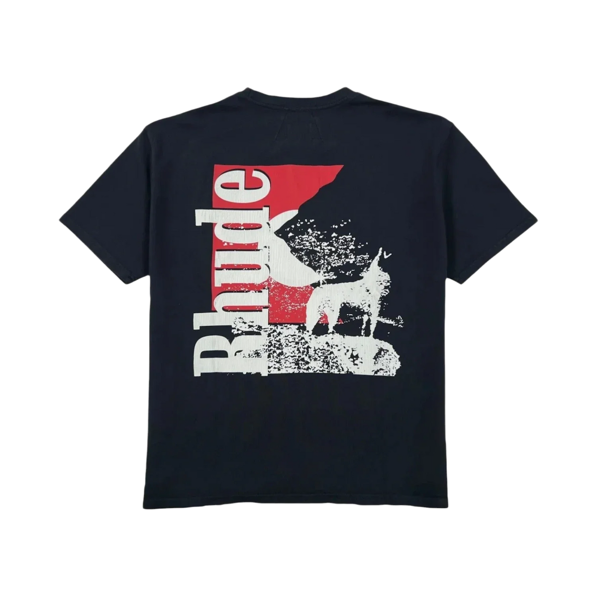 Rhude Moonlight Wolf Pocket Tee Black/White/Red