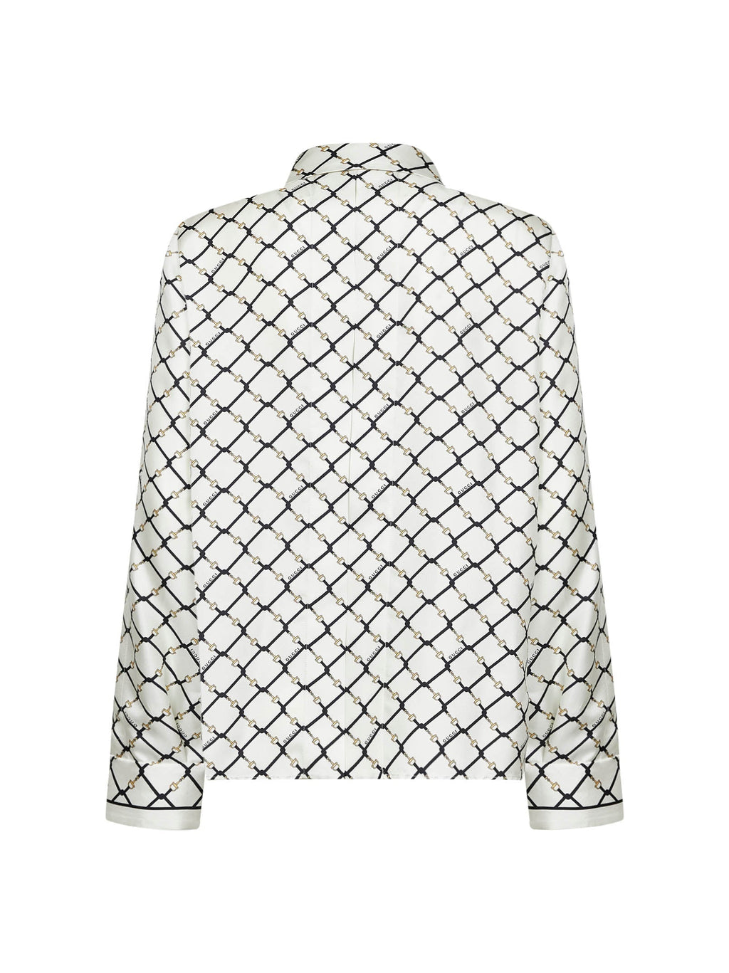 Gucci Gucci Horsebit Silk Shirt — White