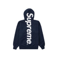 Supreme Satin Applique Hooded Sweatshirt (SS26) Washed Navy