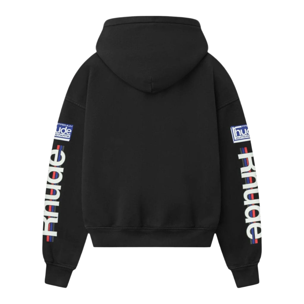 Rhude Petrol Patch Hoodie Black
