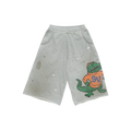 Saint Vanity Gator Long Shorts Grey