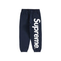 Supreme Satin Applique Sweatpant (SS26) Washed Navy