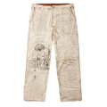Paly Hollywood The Realm Painted Suede Pant Cream
