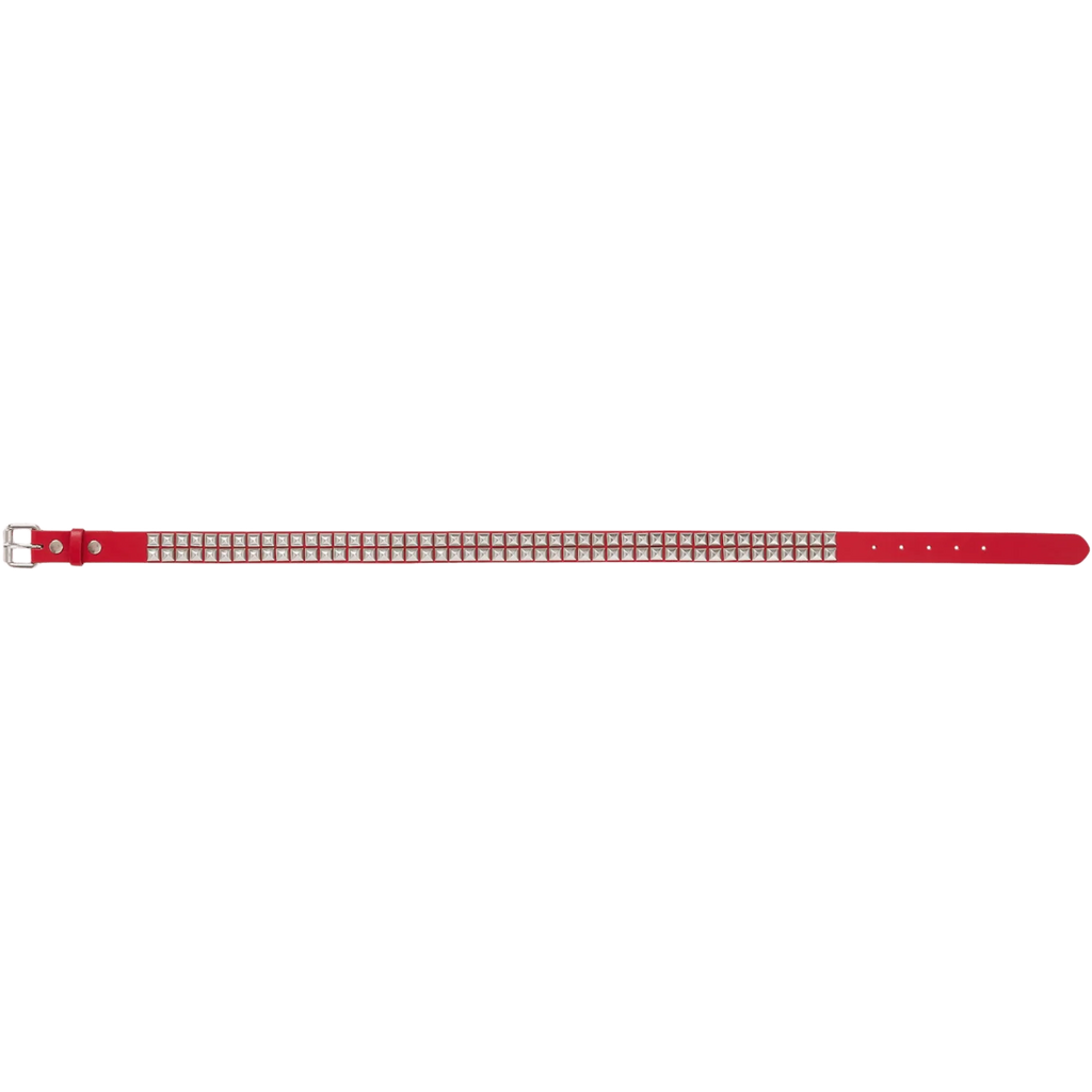 Supreme Studded Leather Belt (SS26) Red